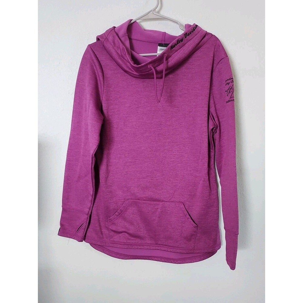 Harley Davidson Women's Purple Cowl Neck Hoodie Size Medium Chattanooga, TN